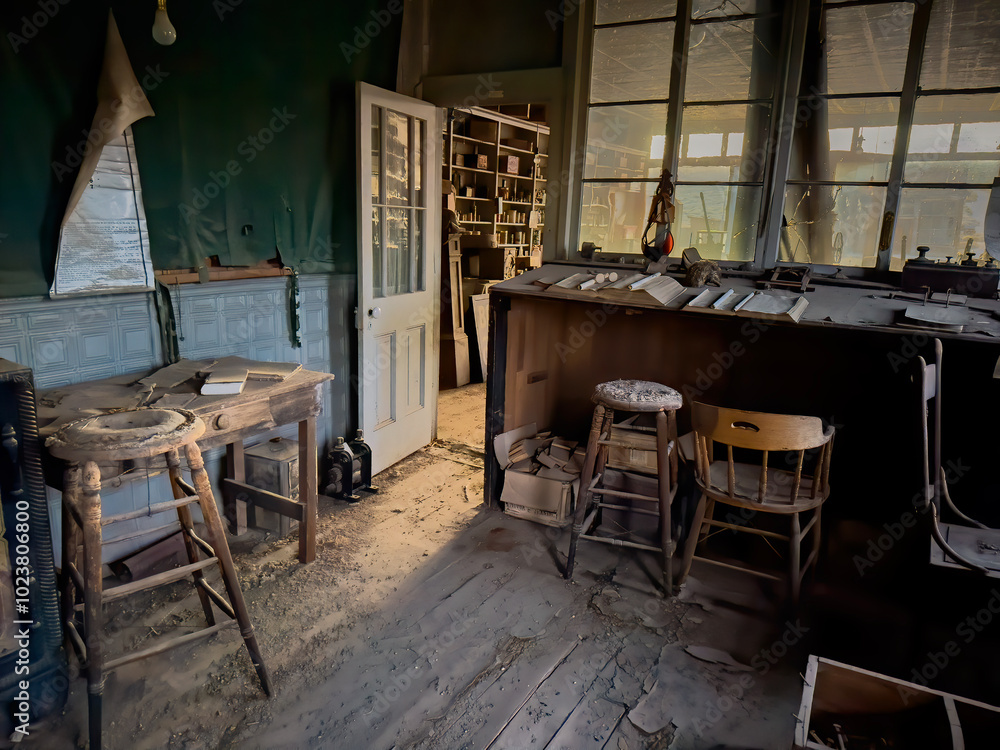 Naklejka premium Entryway, Boone General Store, Ghost Town of Bodie