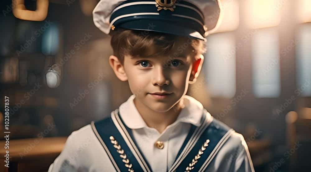 Cinematic Video of Boy Playing the Role of a Captain Cinematic Video of Boy Playing the Role of a Captain