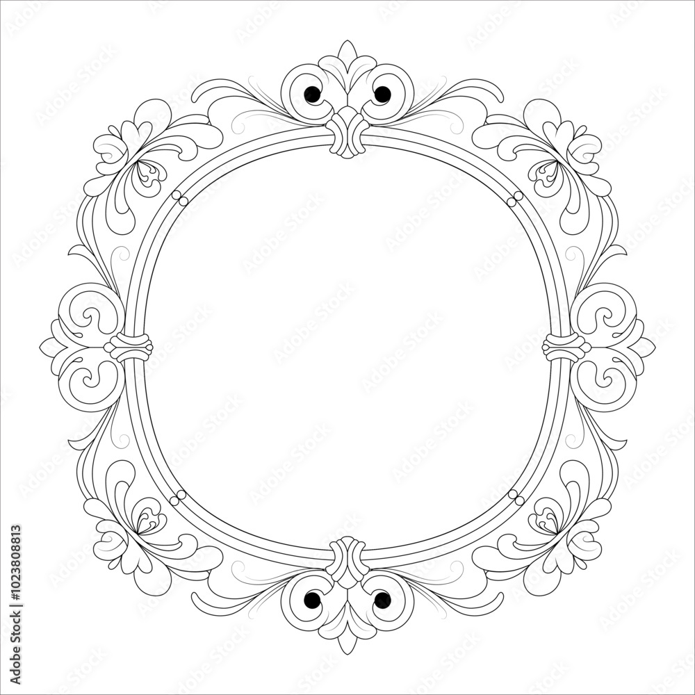 Obraz premium Ornate frames. Frame with an ornament