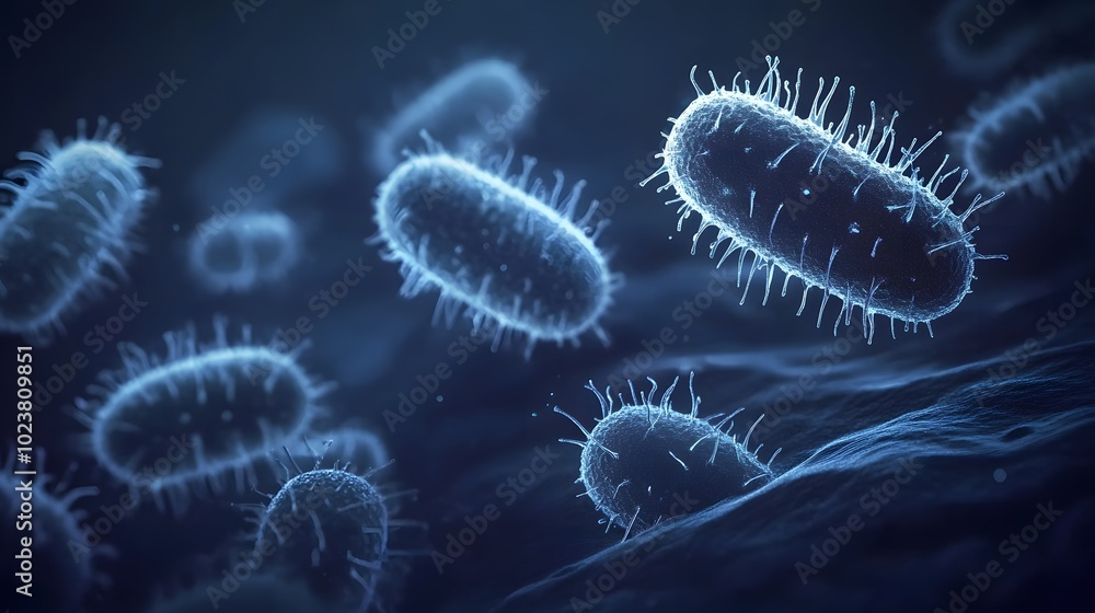 Ancient microbes under microscope reveal intricate cellular structures, showcasing their mysterious and ancient nature, ideal for scientific and educational content Ancient microbes under microscope reveal intricate cellular structures, showcasing their mysterious and ancient nature, ideal for scientific and educational content