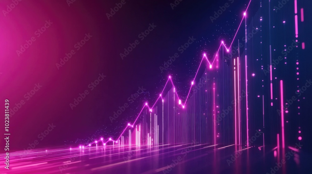 Abstract Data Visualization with Neon Colors Abstract Data Visualization with Neon Colors