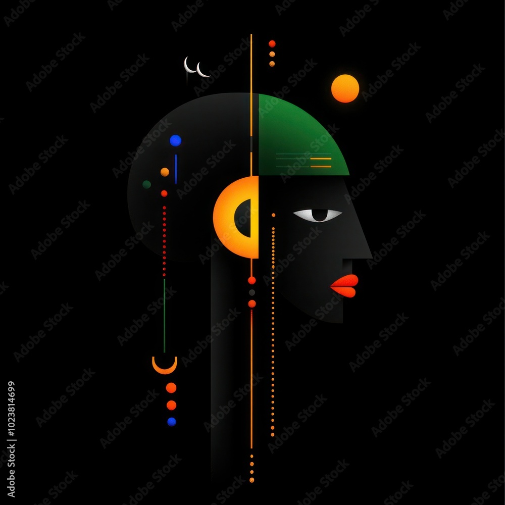 Obraz premium Vibrant Dia da Consciencia Negra Flat Design Concept