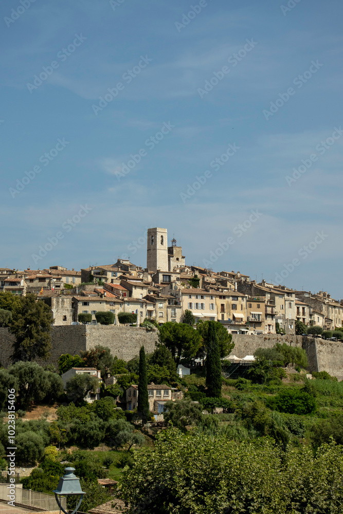 A view of the medieval village of Saint Paul de Vence in the south of France A view of the medieval village of Saint Paul de Vence in the south of France