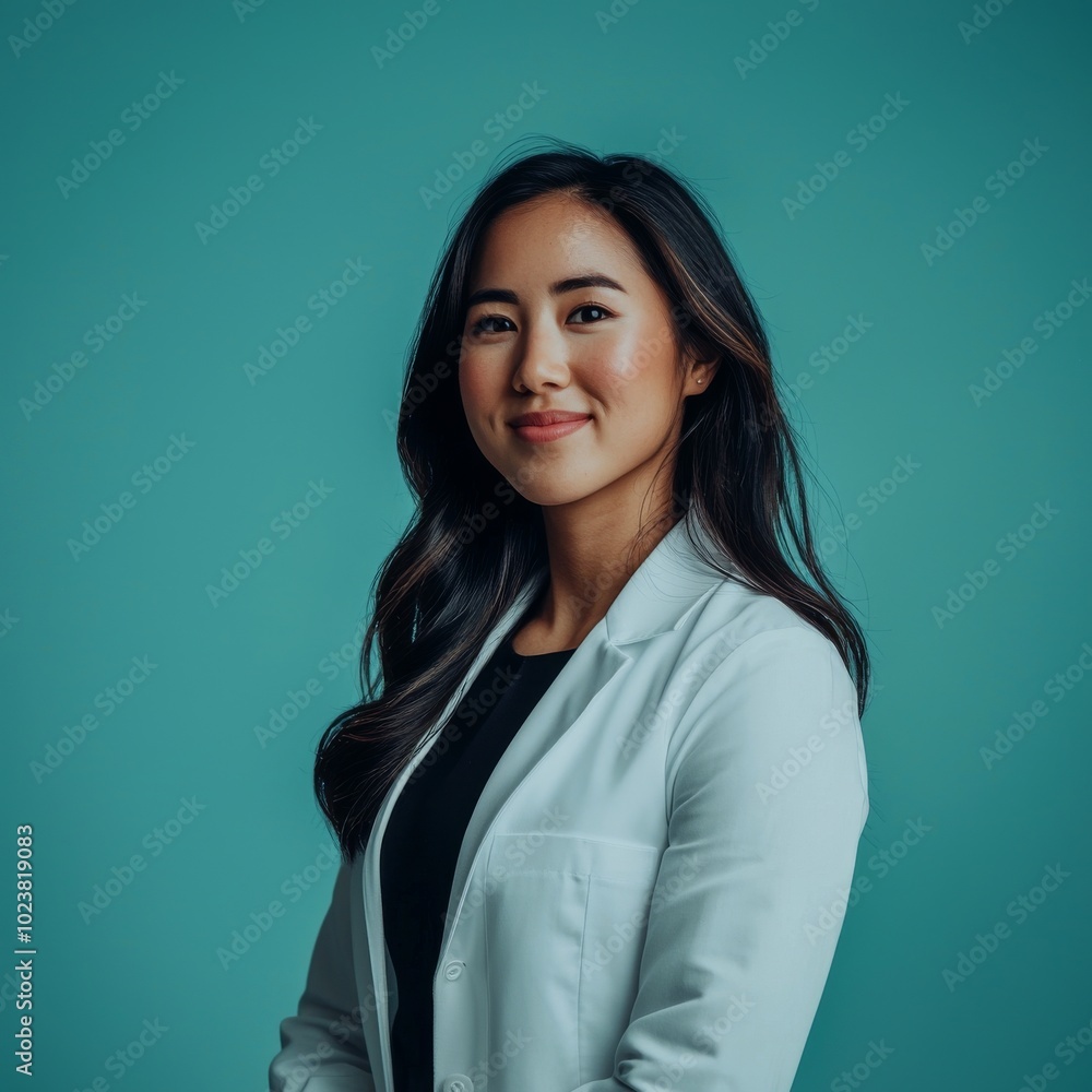 In a transparent background, an Asian medical consultant doctor is a physician In a transparent background, an Asian medical consultant doctor is a physician