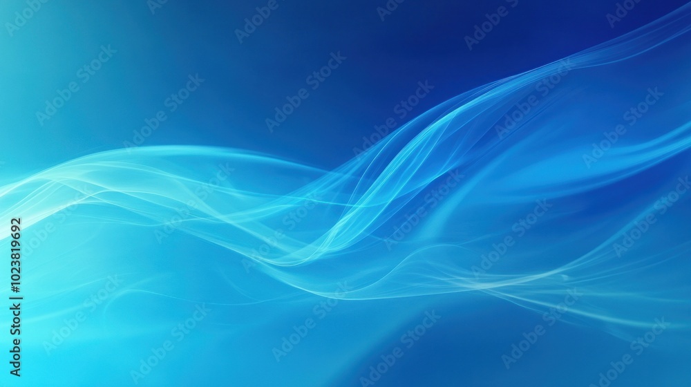 Abstract blue background with wavy lines. Abstract blue background with wavy lines.