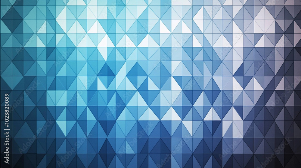 Fototapeta premium Abstract Blue Geometric Pattern Background Texture
