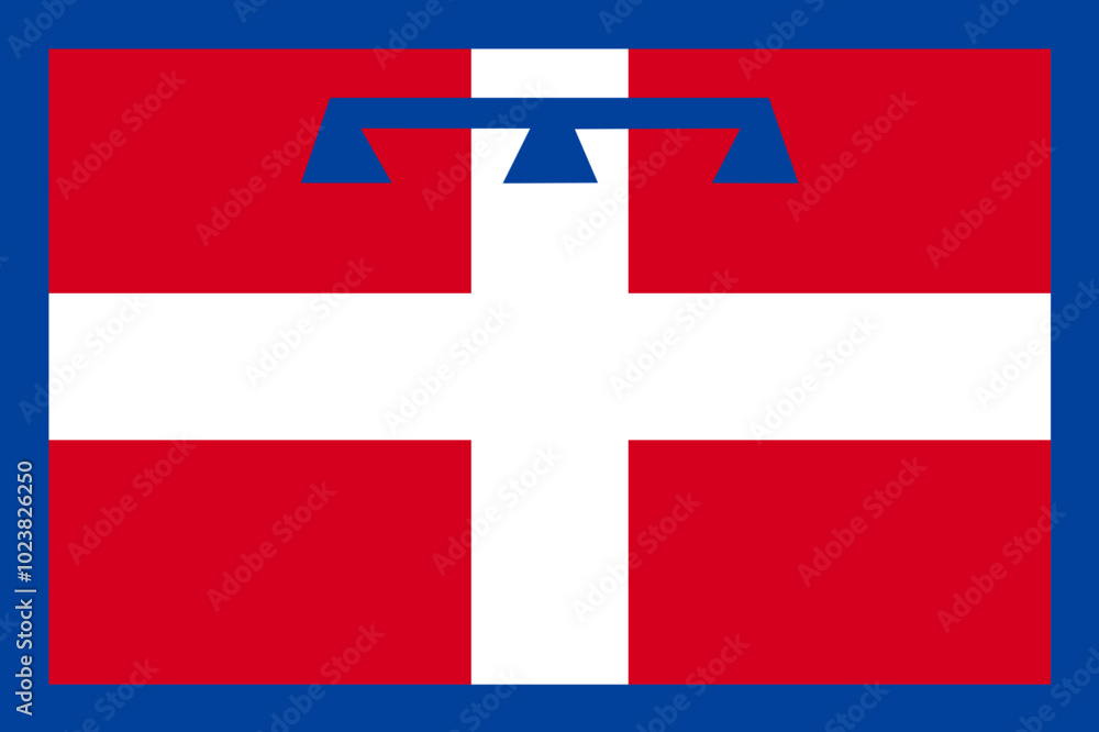 Flag of Piedmont (Regions of Italy, Italian Republic) Piemonte or Piemont Flag of Piedmont (Regions of Italy, Italian Republic) Piemonte or Piemont