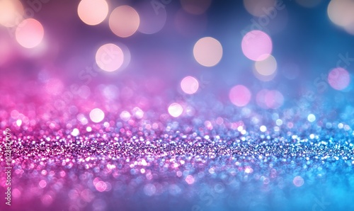 A blue and purple background with a lot of glitter