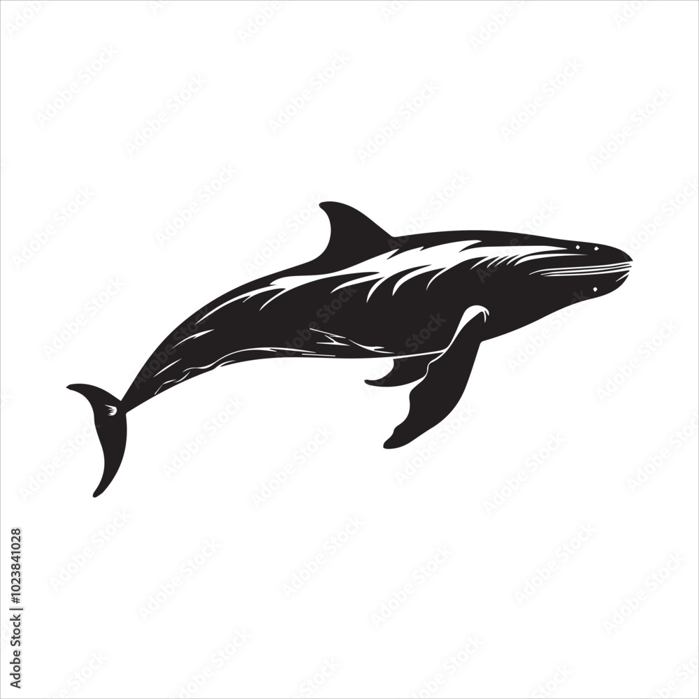 Fototapeta premium black whale,fish, dolphin, shark, animal, sea, vector, ocean, blue, cartoon, illustration, white, isolated, water, mammal, marine, fin, underwater, silhouette, nature, art, swimming, wildlife, black, 