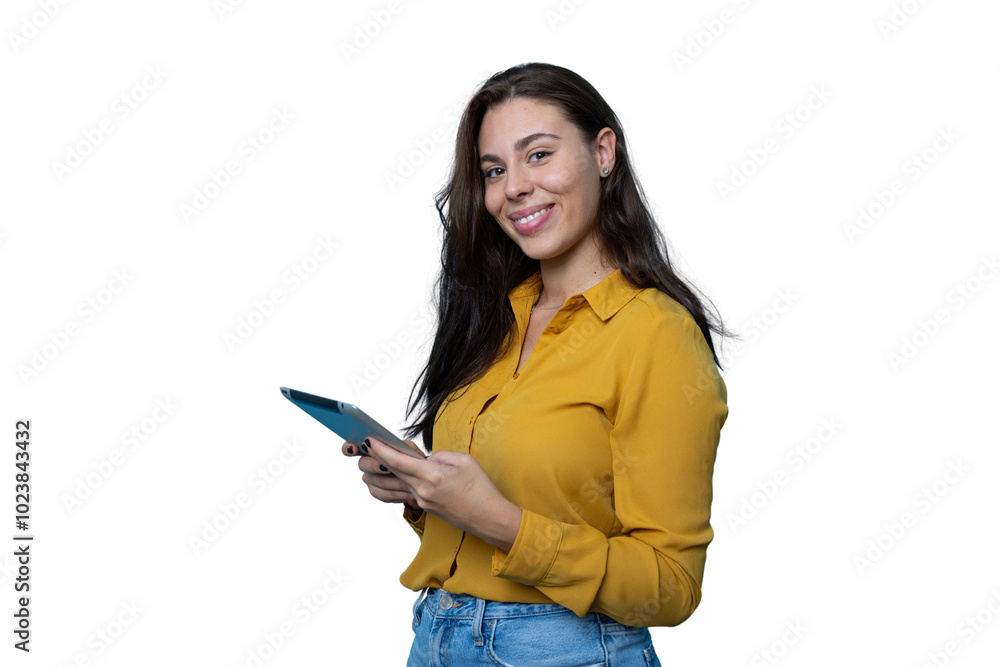 Portrait of a young businesswoman using a tablet Portrait of a young businesswoman using a tablet