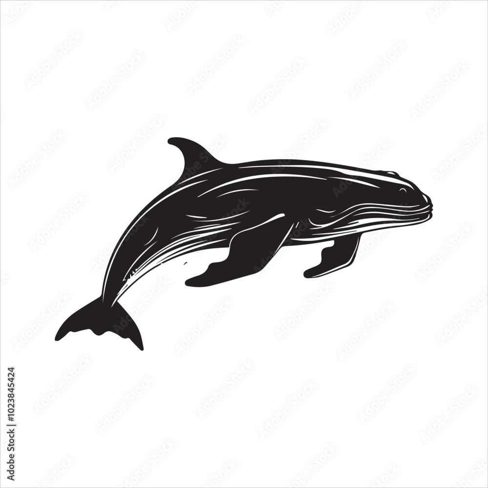 Obraz premium black whale,fish, dolphin, shark, animal, sea, vector, ocean, blue, cartoon, illustration, white, isolated, water, mammal, marine, fin, underwater, silhouette, nature, art, swimming, wildlife, black, 