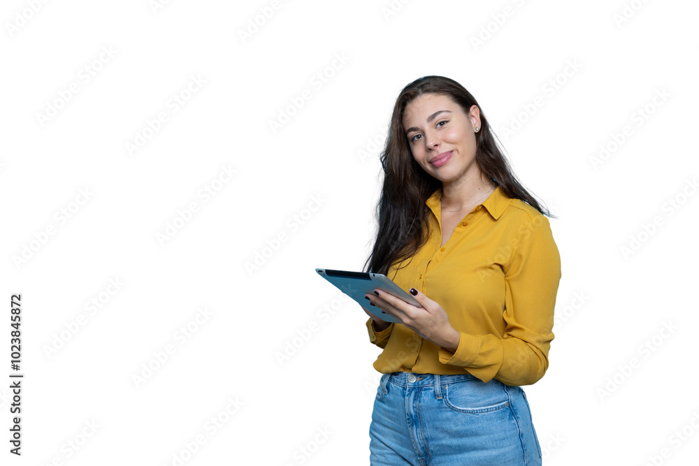 Portrait of a young businesswoman using a tablet Portrait of a young businesswoman using a tablet