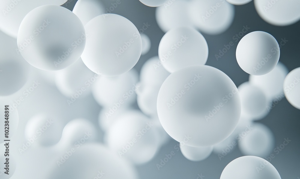 A blurry image of white circles with a gray background A blurry image of white circles with a gray background