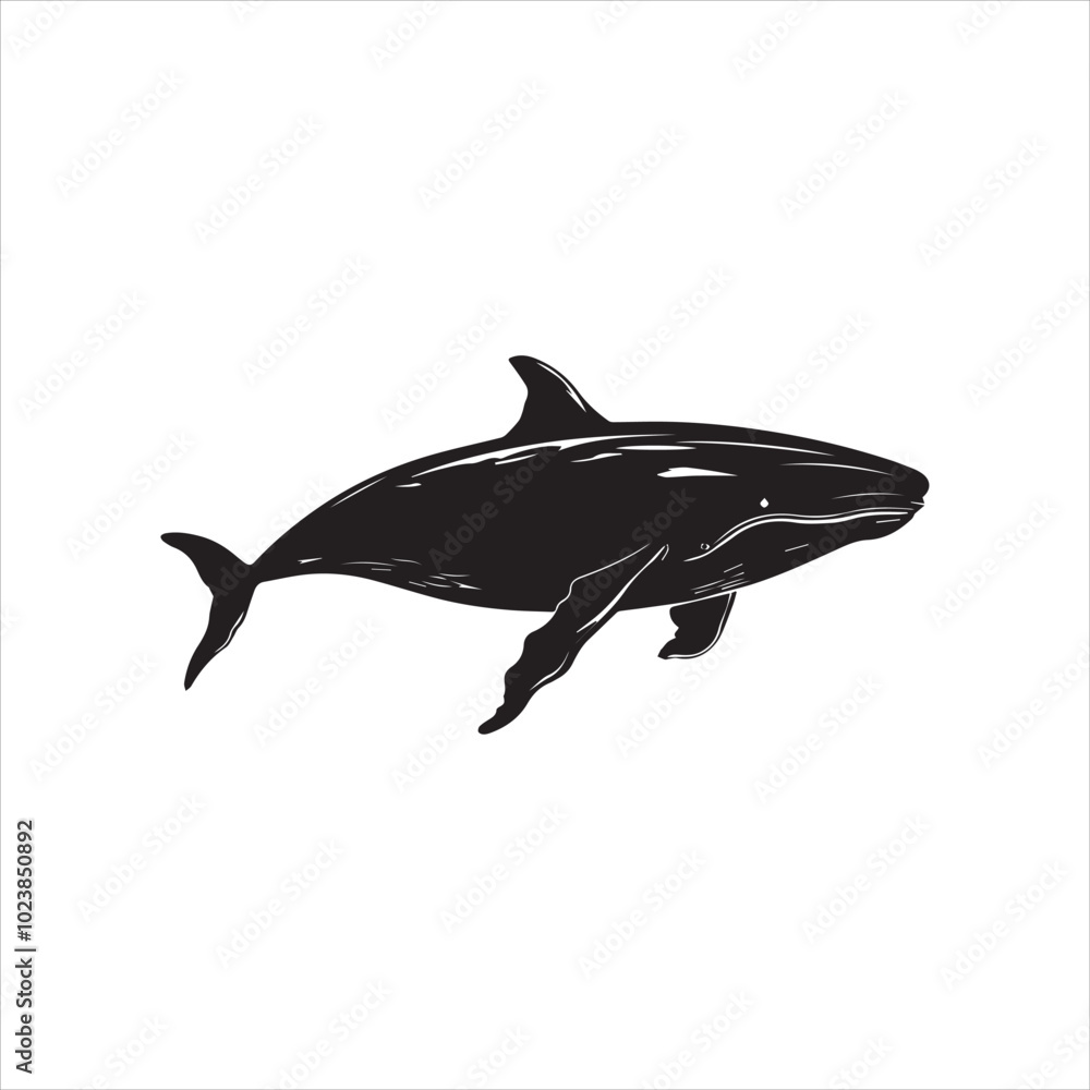 Fototapeta premium silhouette of a dolphin,fish, dolphin, shark, animal, sea, vector, ocean, water, illustration, cartoon, logo, silhouette, fin, nature, mammal, marine, underwater, swimming, tattoo, blue, art,