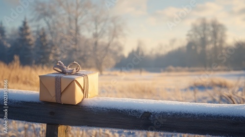 Cozy Winter Gift in the Snowy Countryside