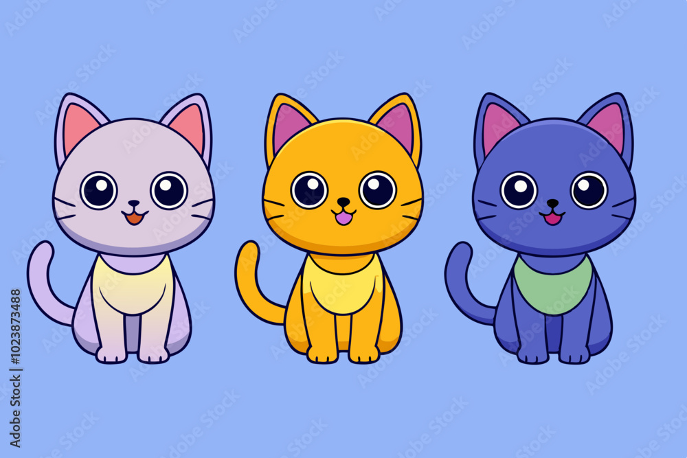 Funny Cat in Front View. cat vector .Cats in Halloween costumes. Funny Cat in Front View. cat vector .Cats in Halloween costumes.
