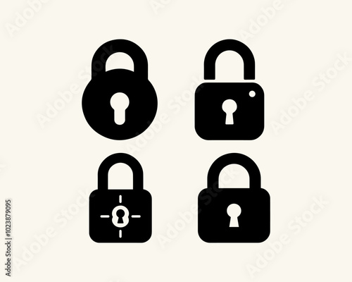 set of locks icon