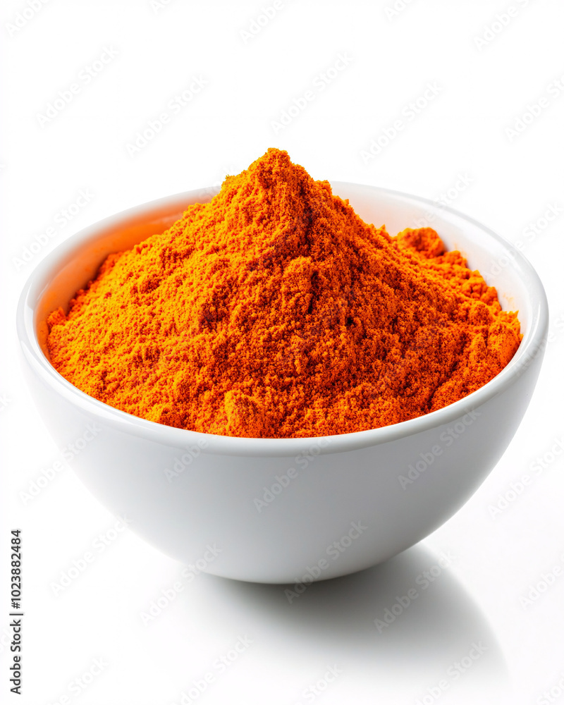 bowl of orange powder spice bowl of orange powder spice