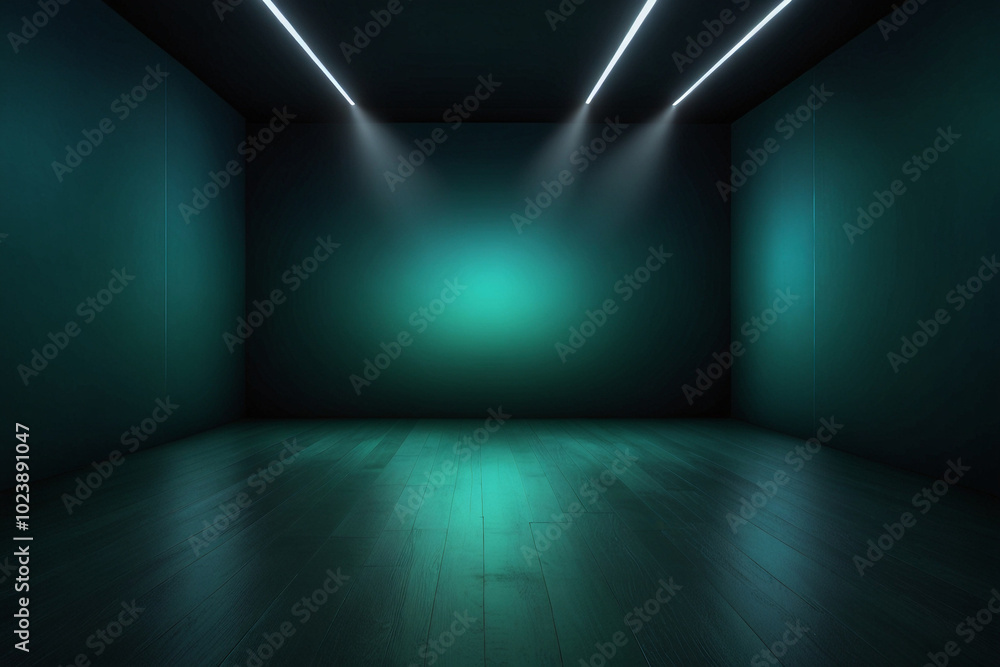 Blue-Green Gradient Studio Room An Abstract Visual Featuring Soft Gradient Tones of Blue and Green, Creating a Calming and Inviting Atmosphere in a Modern Studio Setting. Blue-Green Gradient Studio Room An Abstract Visual Featuring Soft Gradient Tones of Blue and Green, Creating a Calming and Inviting Atmosphere in a Modern Studio Setting.