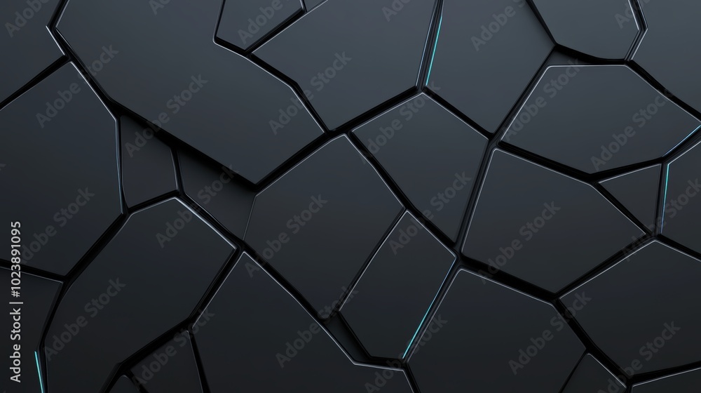 Textured black surface with varying geometric patterns and cracks. Textured black surface with varying geometric patterns and cracks.