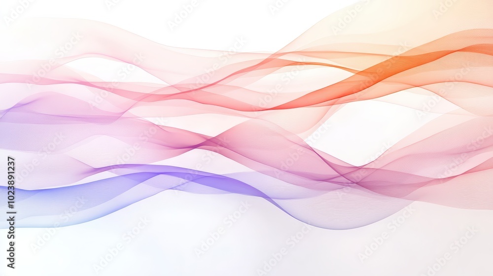 Abstract colorful waves on white background. Abstract colorful waves on white background.