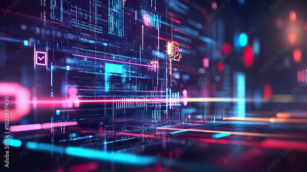 Digital marketing technology concept with internet and SEO focus Digital marketing technology concept with internet and SEO focus