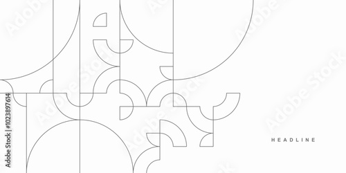 Abstract geometric technological background. Vector creative design.