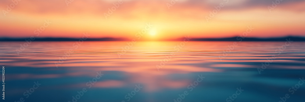 A serene sunset over a still lake, capturing the beauty of nature's tranquility. A serene sunset over a still lake, capturing the beauty of nature's tranquility.