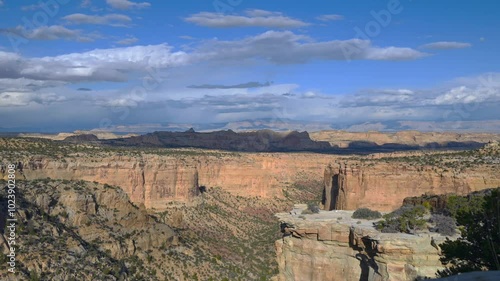 Time Lapse of Clouds over Canyon in San Rafael Swell, Emery County, Utah