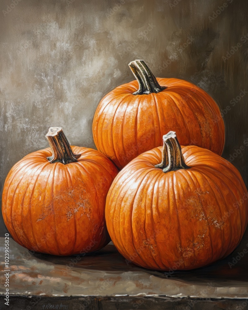 Freshly harvested orange pumpkins Freshly harvested orange pumpkins