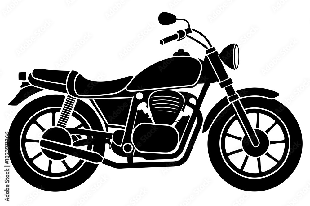motorcycle on white background motorcycle on white background