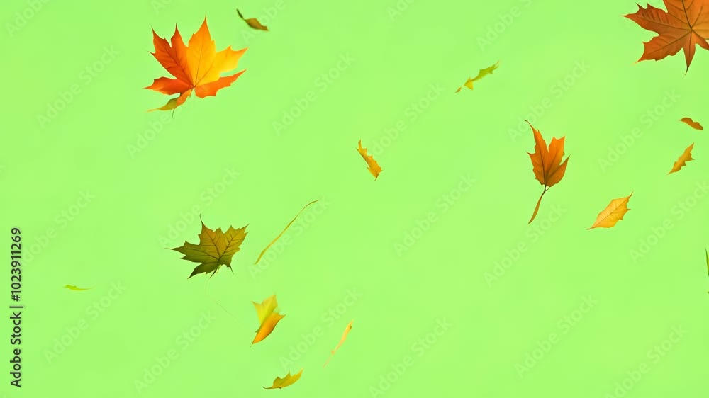 Green Screen Autumn Leaves Effect Green Screen Autumn Leaves Effect