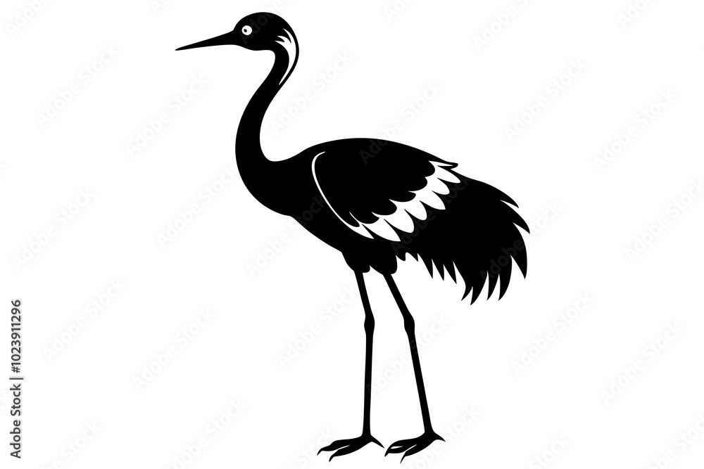 illustration of a crane illustration of a crane