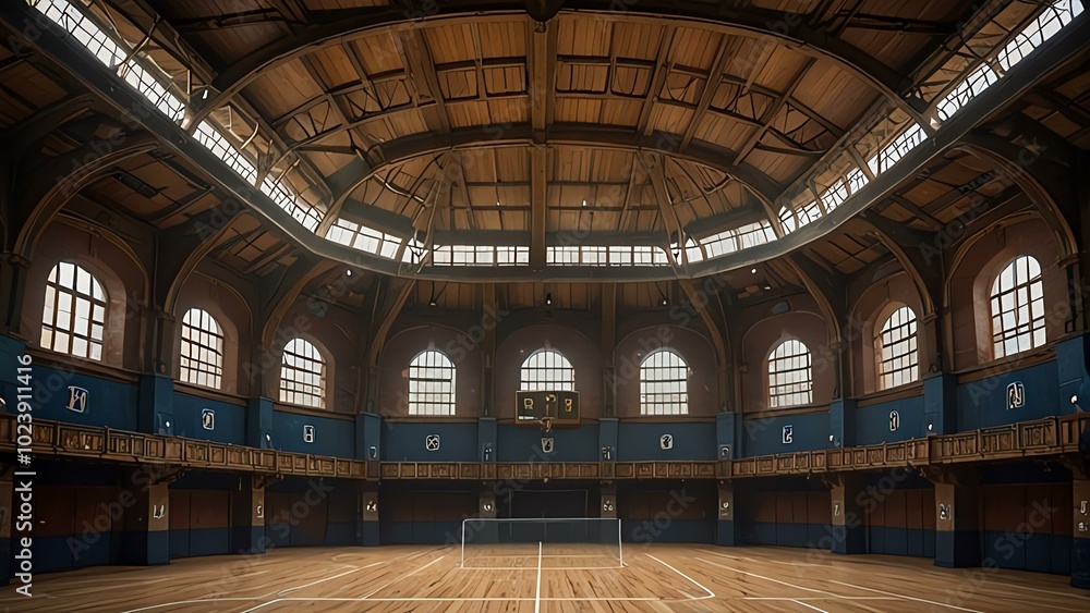 Obraz premium hand ball stadium goal coast