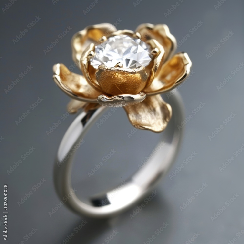 Flower Diamond Ring. Flower Diamond Ring.