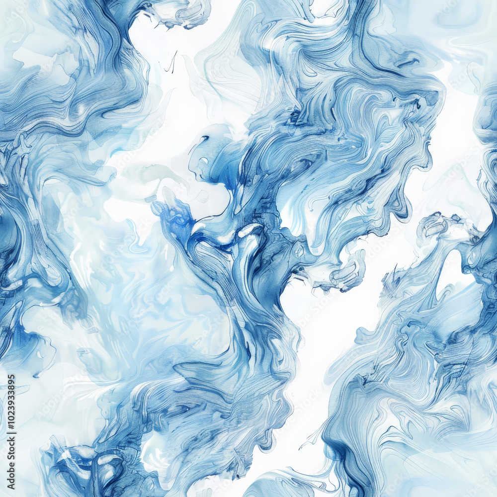 Fluid blue waves create mesmerizing abstract pattern, evoking sense of calm and tranquility. Fluid blue waves create mesmerizing abstract pattern, evoking sense of calm and tranquility.