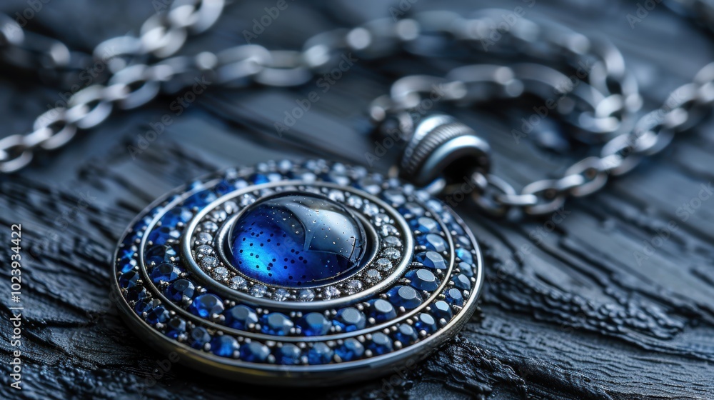 Blue Gemstone Necklace. Blue Gemstone Necklace.