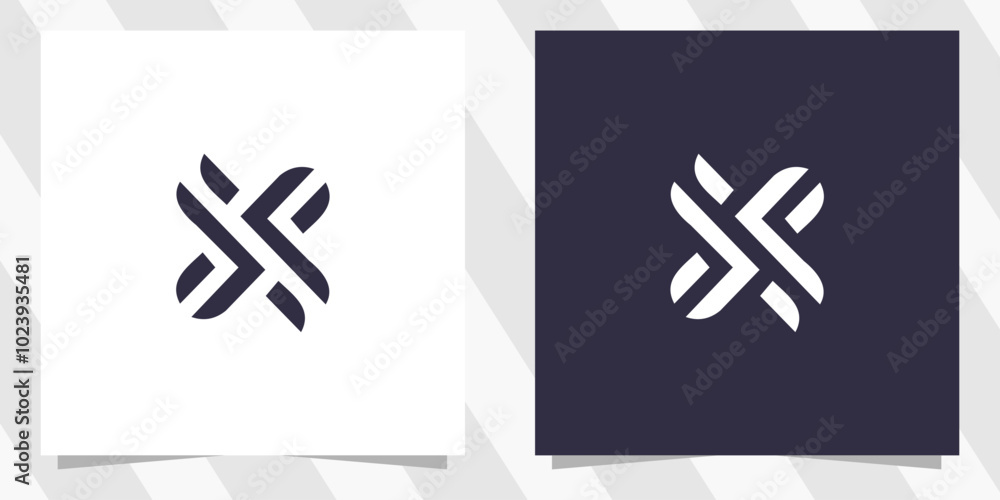 Fototapeta premium letter x logo design vector