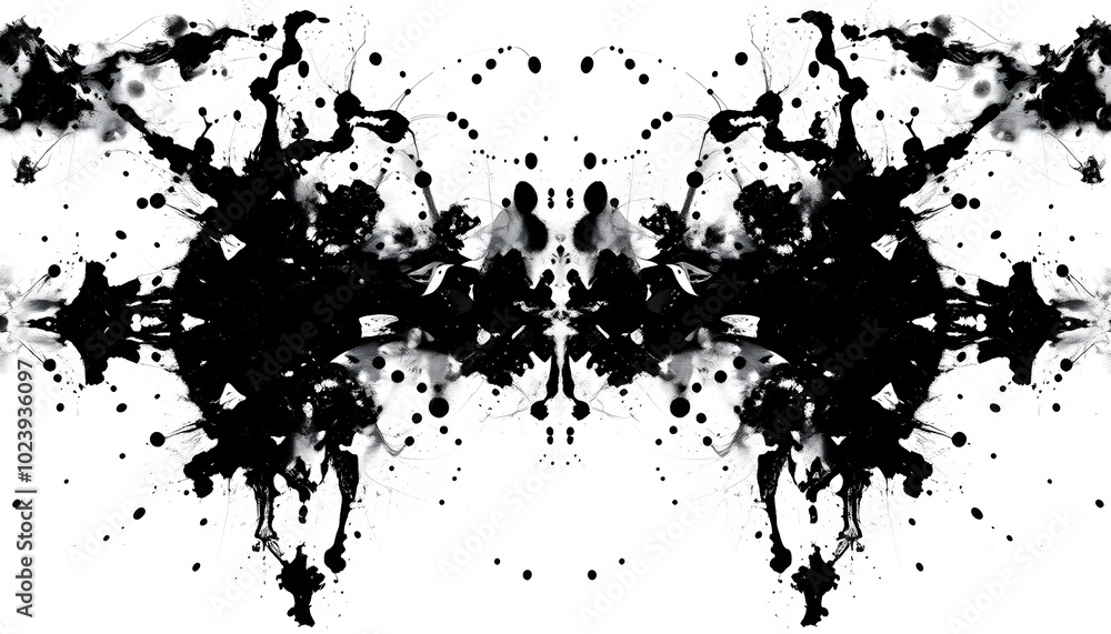 rorschach test, abstract monochrome inkblot, isolated on white background isolated with white highlights, png rorschach test, abstract monochrome inkblot, isolated on white background isolated with white highlights, png