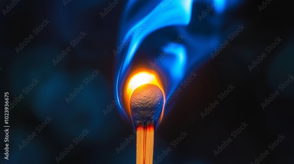 The Fascinating Dance of Fire and Light in a Matchstick The Fascinating Dance of Fire and Light in a Matchstick