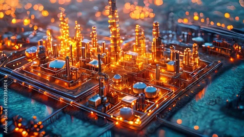 Oil and gas industry, Refinery plant
