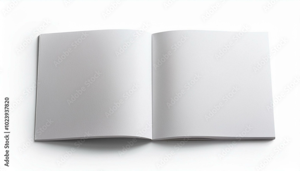 Blank cover magazine or booklet on white backgroun. Mockup for design. Blank cover magazine or booklet on white backgroun. Mockup for design.