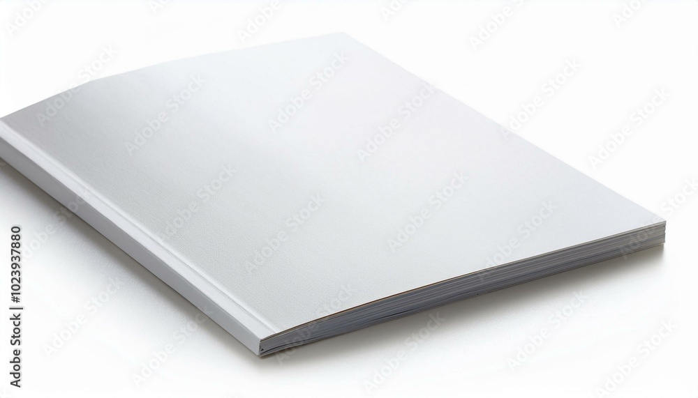 Blank cover magazine or booklet on white background. Mockup for design Blank cover magazine or booklet on white background. Mockup for design