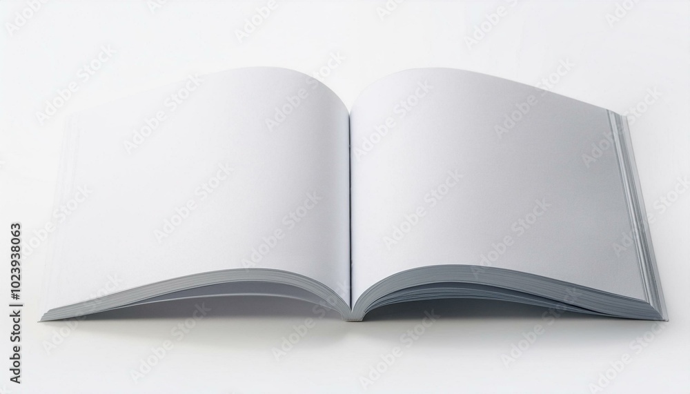 Blank cover magazine or booklet on white backgroun. Mockup for design. Blank cover magazine or booklet on white backgroun. Mockup for design.