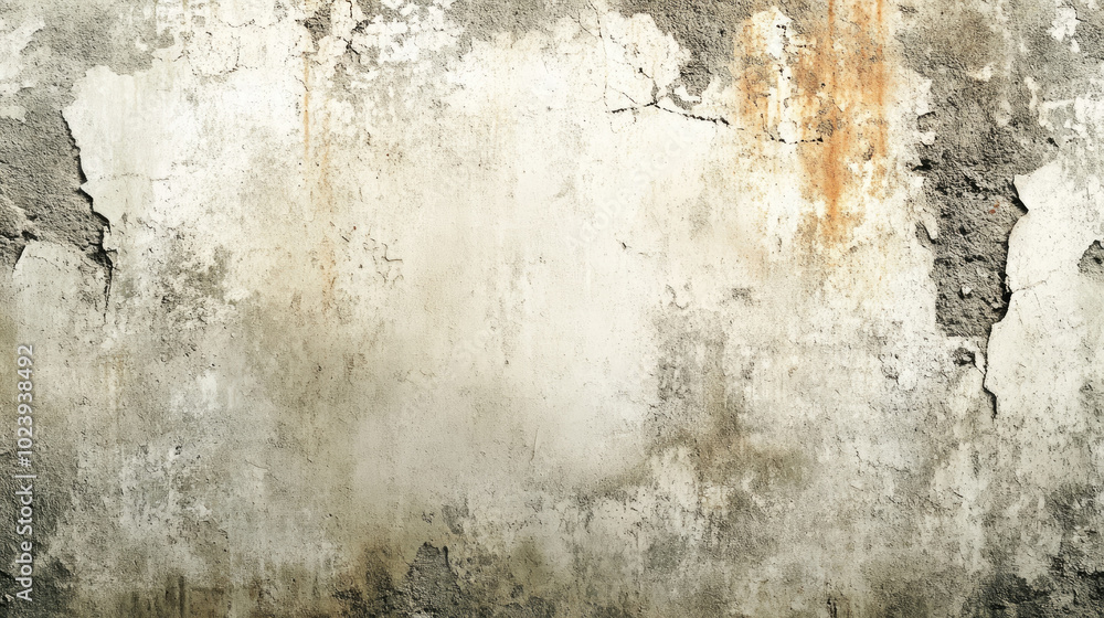 A wall with a lot of cracks and holes. The wall is white and has a lot of dirt and grime on it A wall with a lot of cracks and holes. The wall is white and has a lot of dirt and grime on it