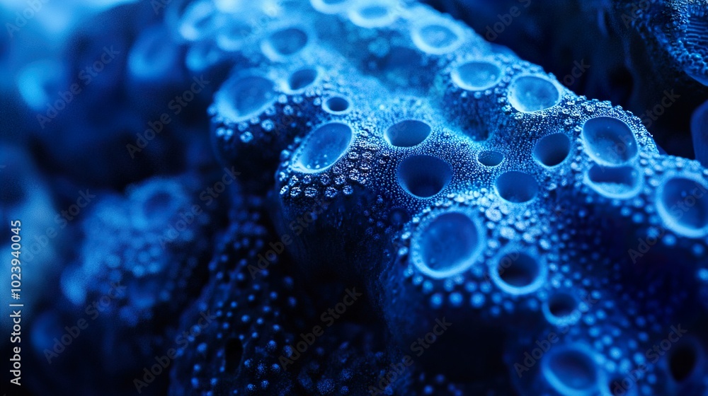Close Up Macro Photography of Blue Flower with Water Drops Close Up Macro Photography of Blue Flower with Water Drops