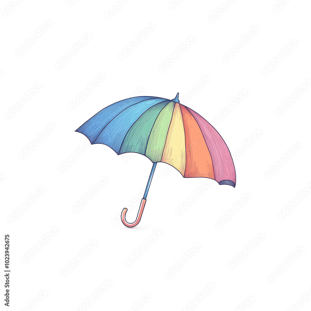 Obraz premium colorful umbrella clipart