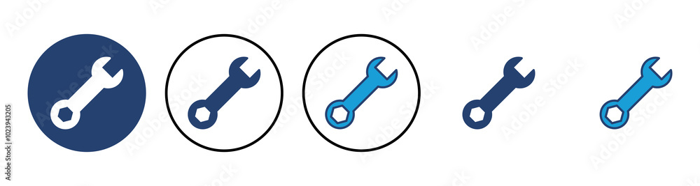 Wrench icon vector. repair icon vector. tools icon vector Wrench icon vector. repair icon vector. tools icon vector