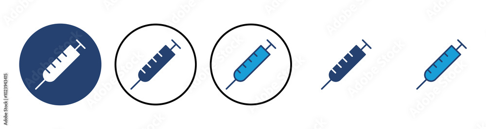 Syringe icon vector. injection icon vector. Syringe icon vector. injection icon vector.