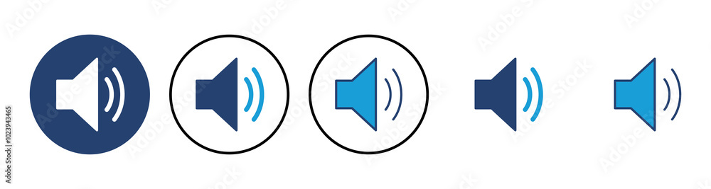 Speaker icon vector. volume icon vector. loudspeaker icon vector. sound symbol Speaker icon vector. volume icon vector. loudspeaker icon vector. sound symbol